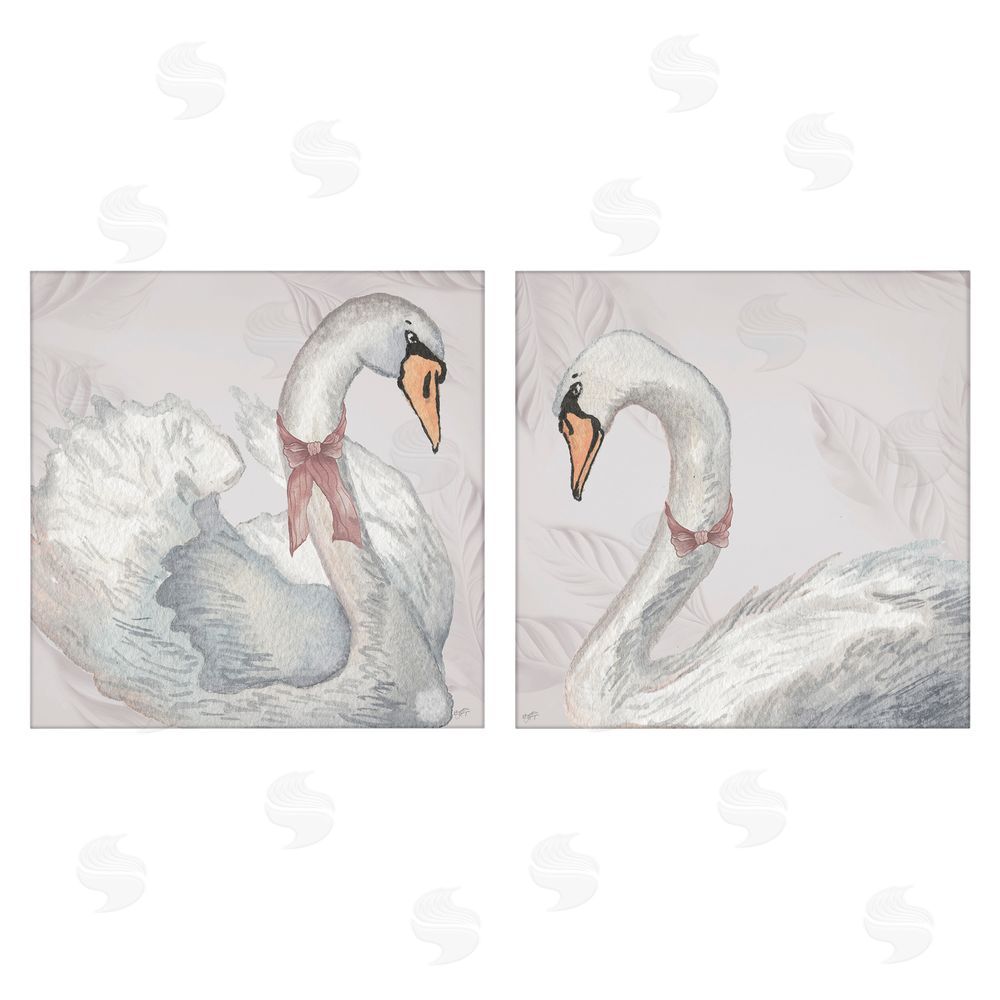 Sundance Graphics Classic & Elegant Swans Canvas Wall Art Print
