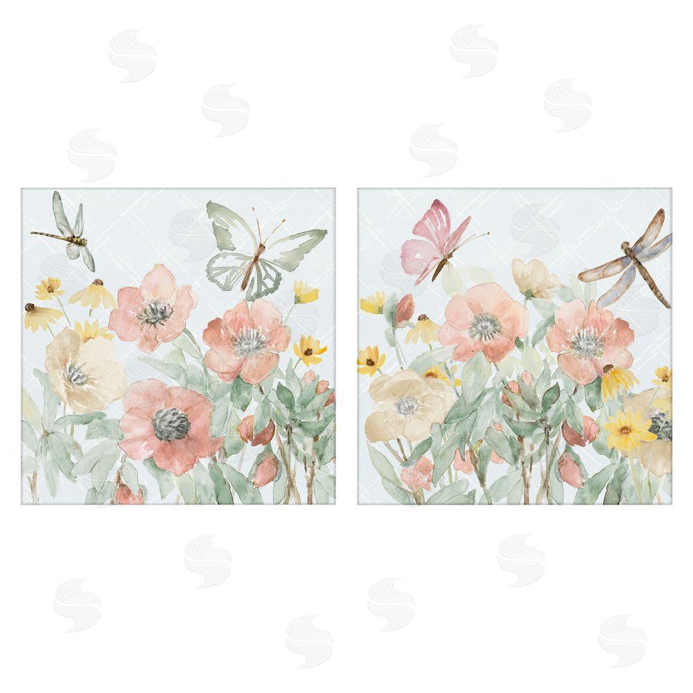 Sundance Graphics Delicate Garden Joy Canvas Wall Art Print