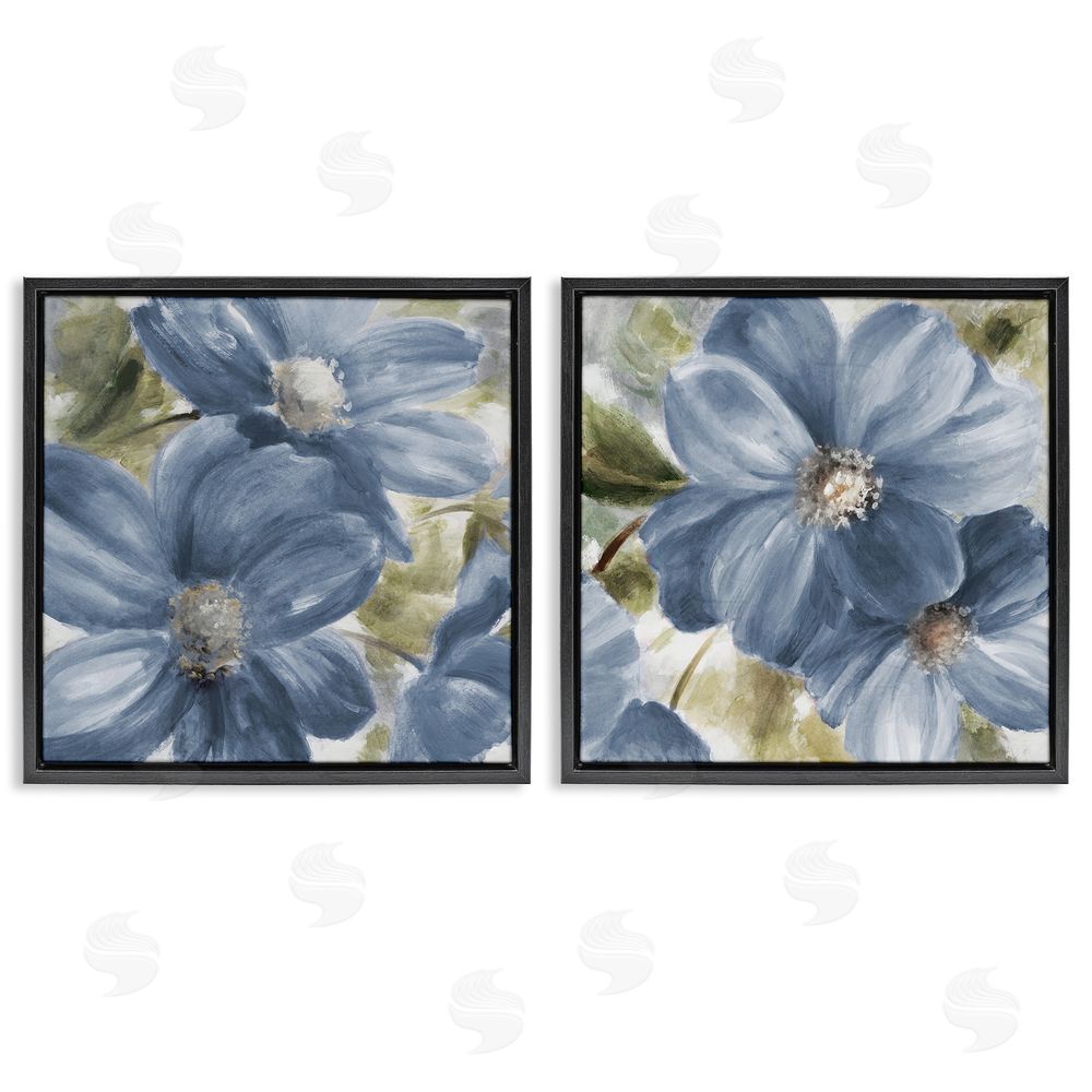 Sundance Graphics Floral Walk in Beauty Black Floating Frame Canvas Wall Art Print