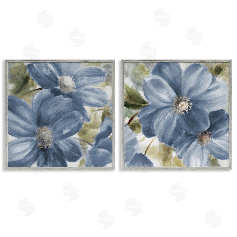 Sundance Graphics Floral Walk in Beauty Gray Framed Giclee Wall Art Print