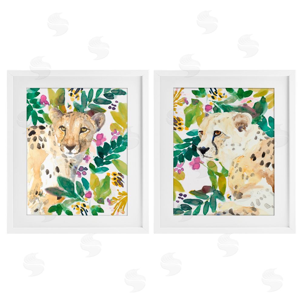 Sundance Graphics Botanical Garden Wildlife White Framed Print Under Glass Wall Art