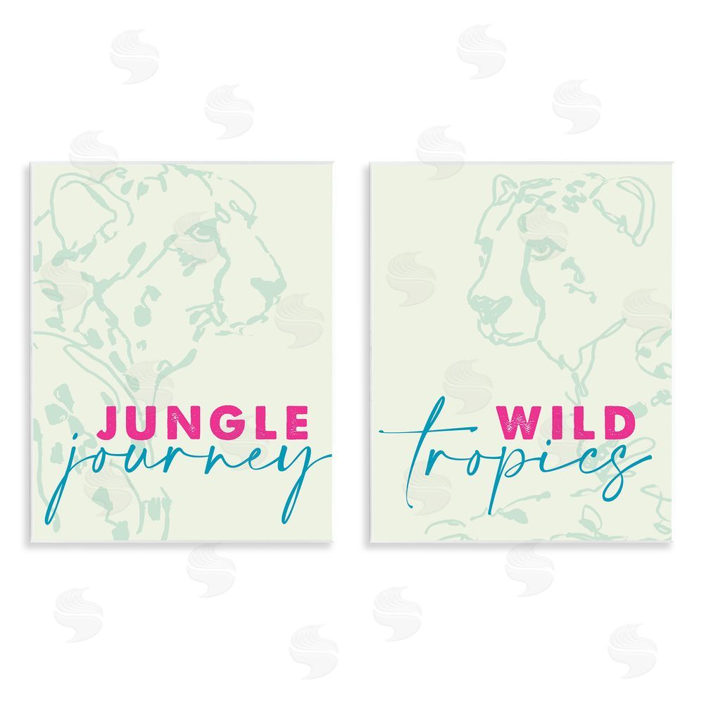 Sundance Graphics Wildlife Phrases Cheetahs Wall Plaque Printed Art