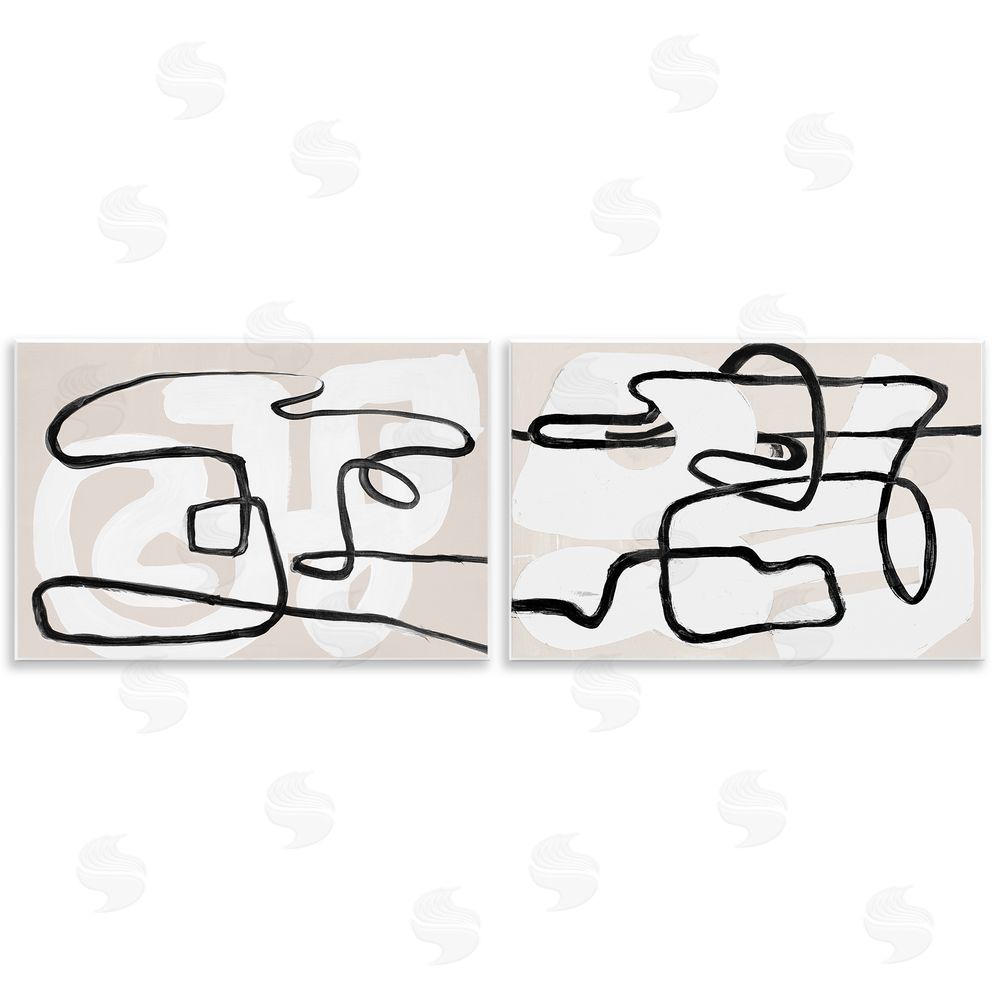 Sundance Graphics Neutral Twists & Turns Wall Plaque Printed Art
