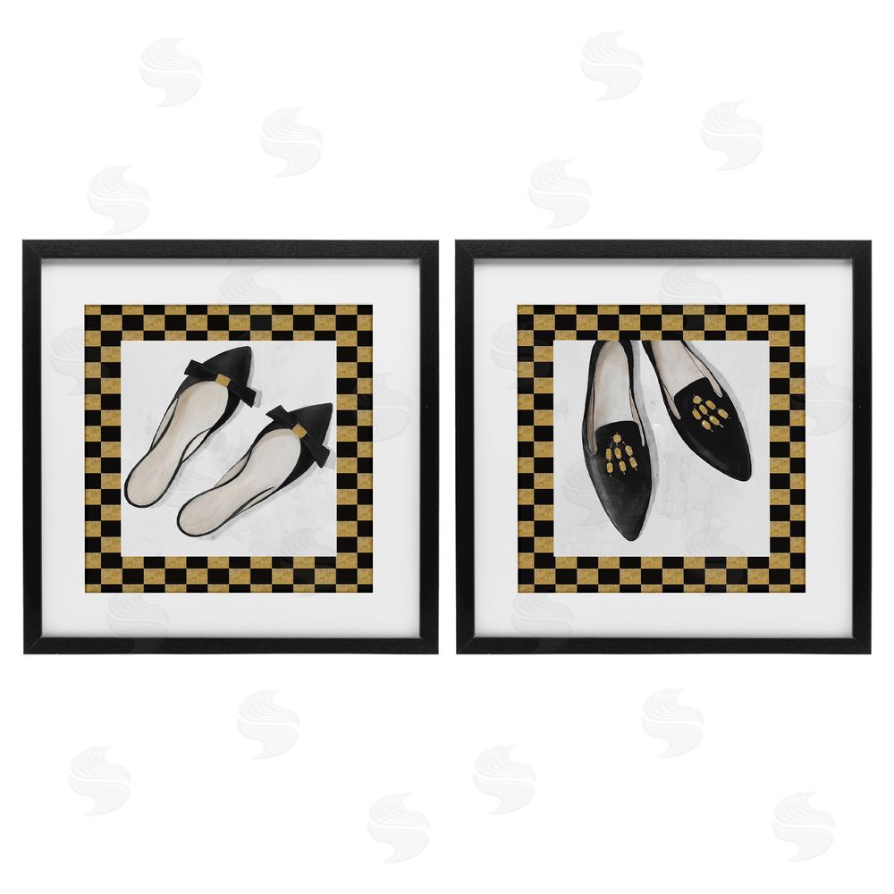 Sundance Graphics Black Flats & Sliders Black Framed Print Under Glass Wall Art