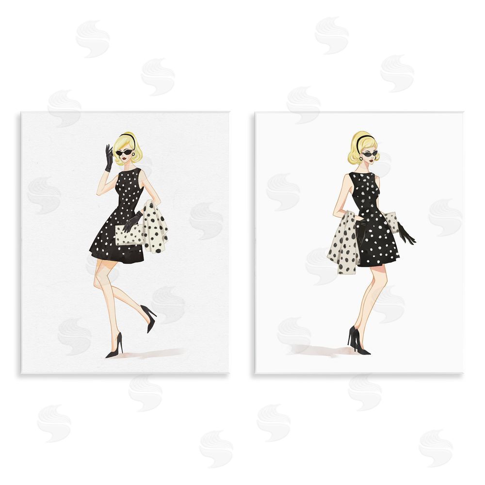 Ziwei Li Retro Glam Female Wall Plaque Art Print