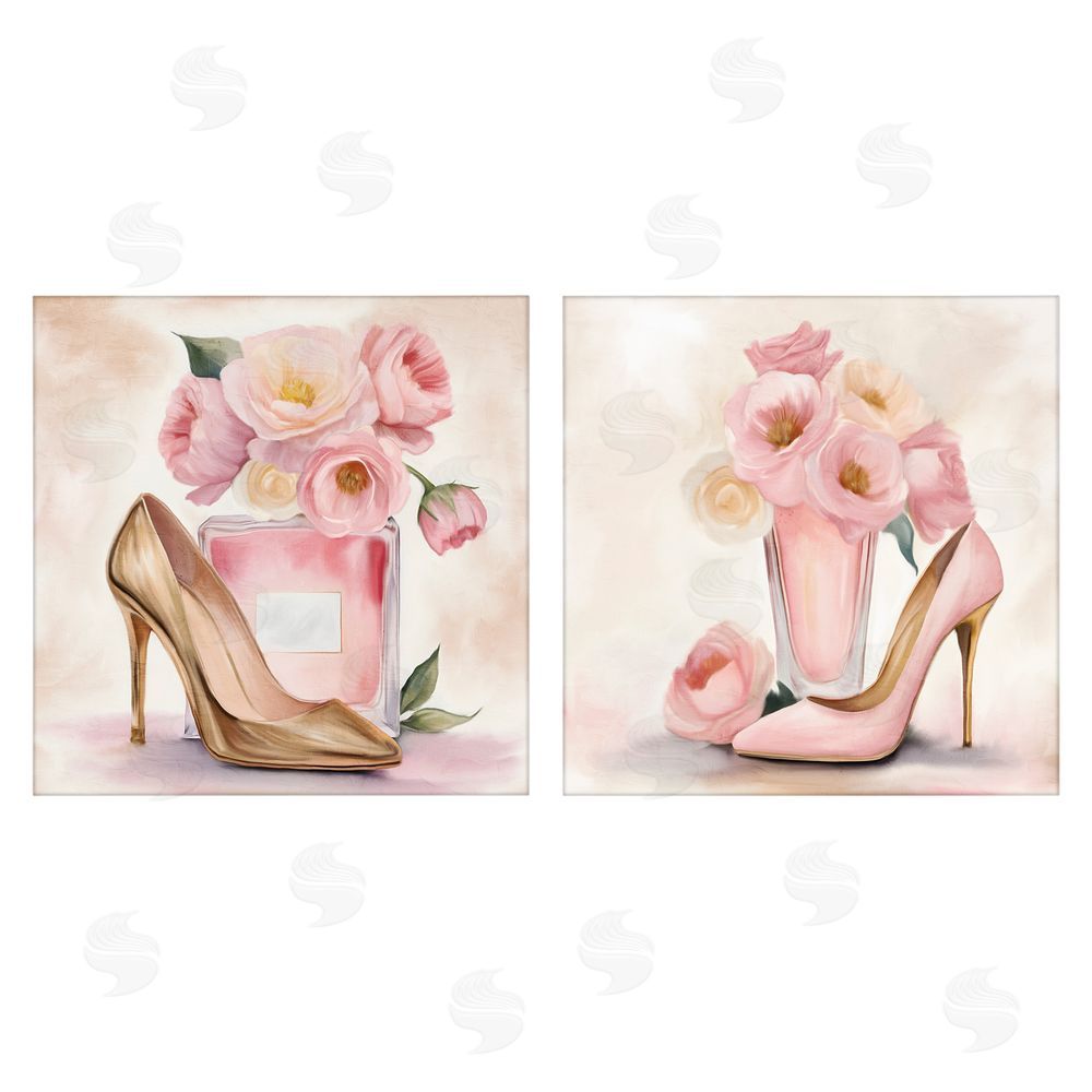 Kim Allen Blush Pink Beauty Stretched Canvas Wall Art Print