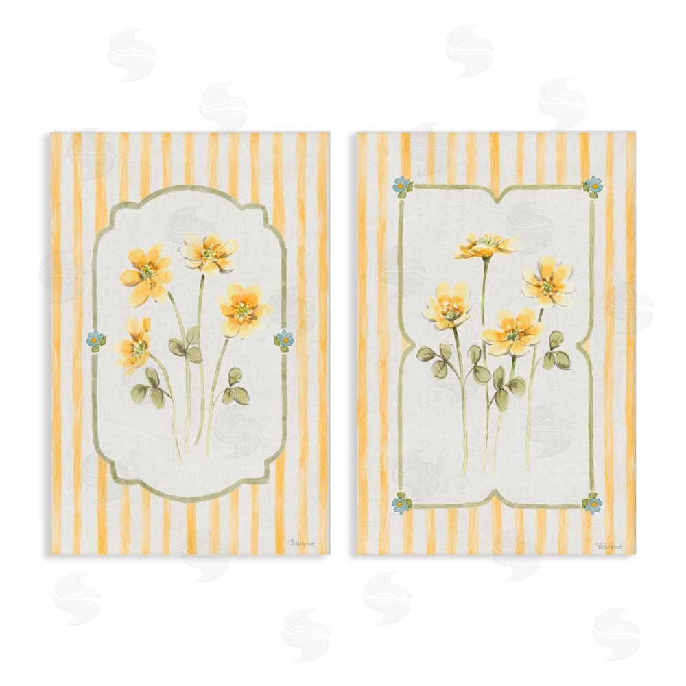 Beth Grove Sweet Honey Blooms Stretched Canvas Wall Art Print
