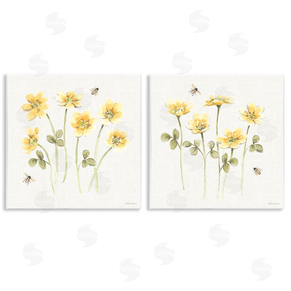 Beth Grove Sweet Honey Flowers & Bees Wall Plaque Printed Art