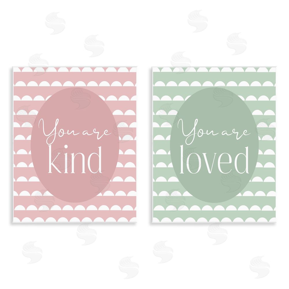 Christine Simpson Art Pastel Kind & Loved Wooden Wall Plaque Art Print