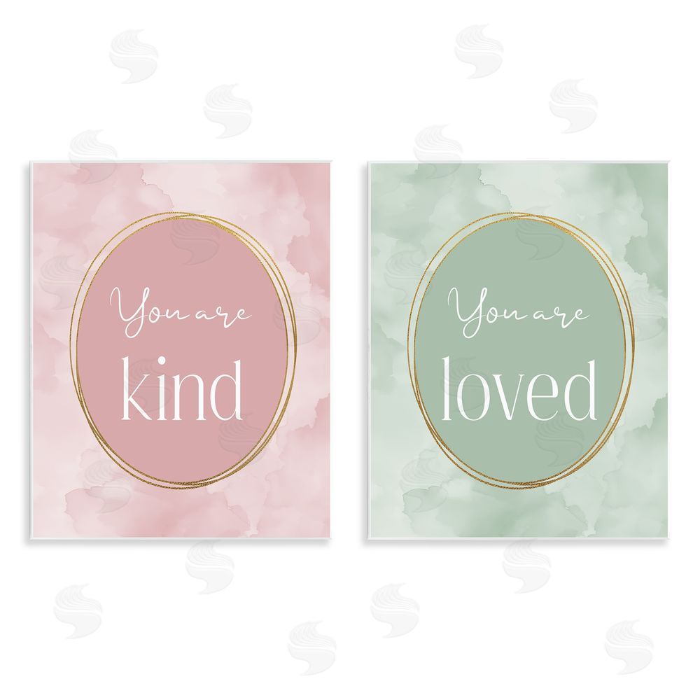 Christine Simpson Art Pastel Golden Affirmations Wooden Wall Plaque Art Print