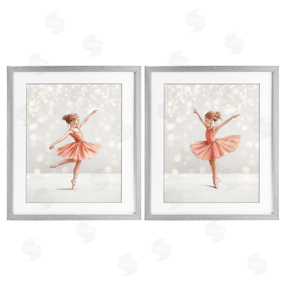 Christine Simpson Art Dancers In The Light Gray Framed Print Under Glass Wall Art