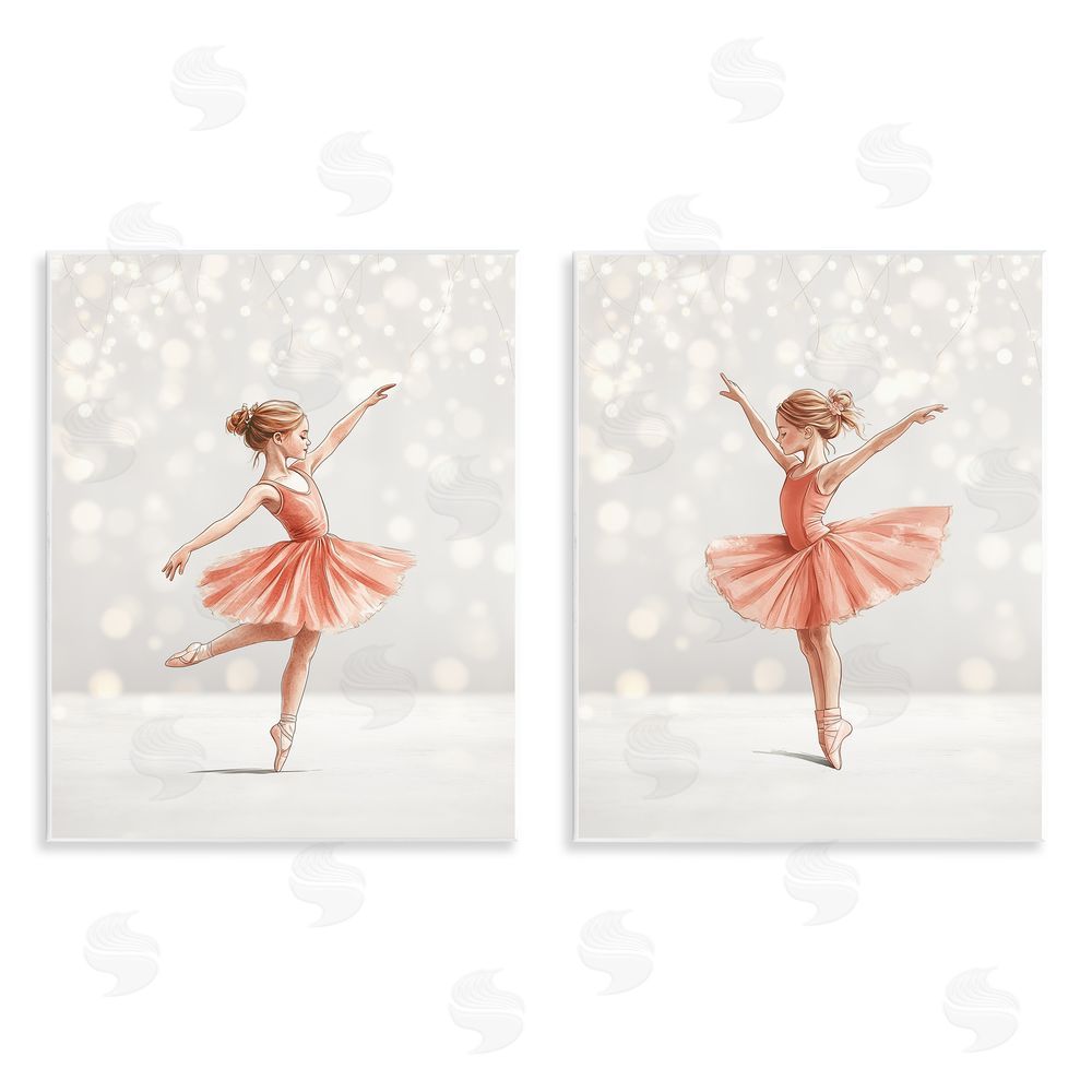 Christine Simpson Art Dancers In The Light Wooden Wall Plaque Art Print