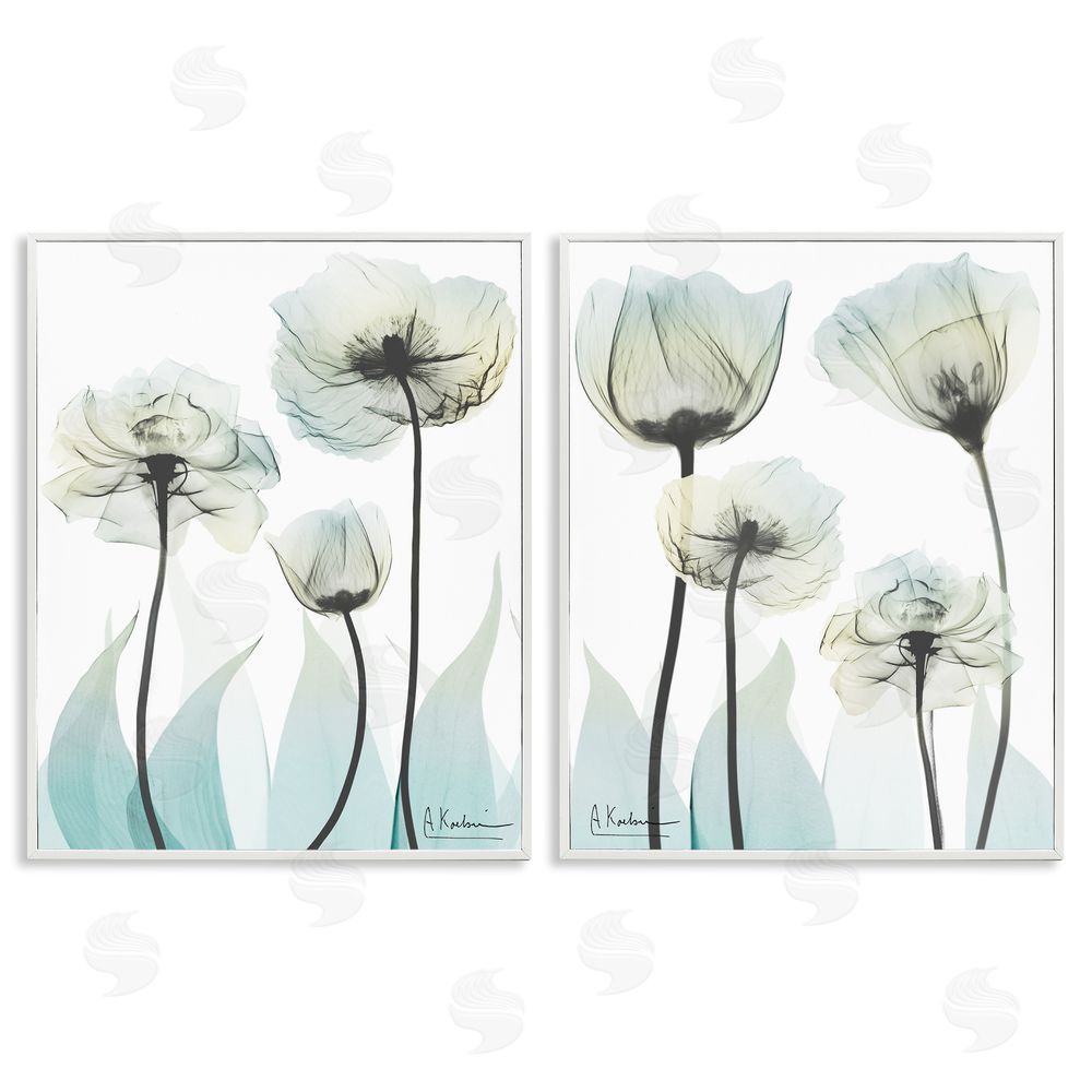Albert Koetsier Luxury Of Creation Flowers White Framed Giclee Wall Art Print