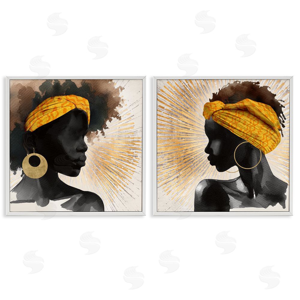 CAD Designs Radiant Portraits Of Women White Framed Giclee Wall Art Print