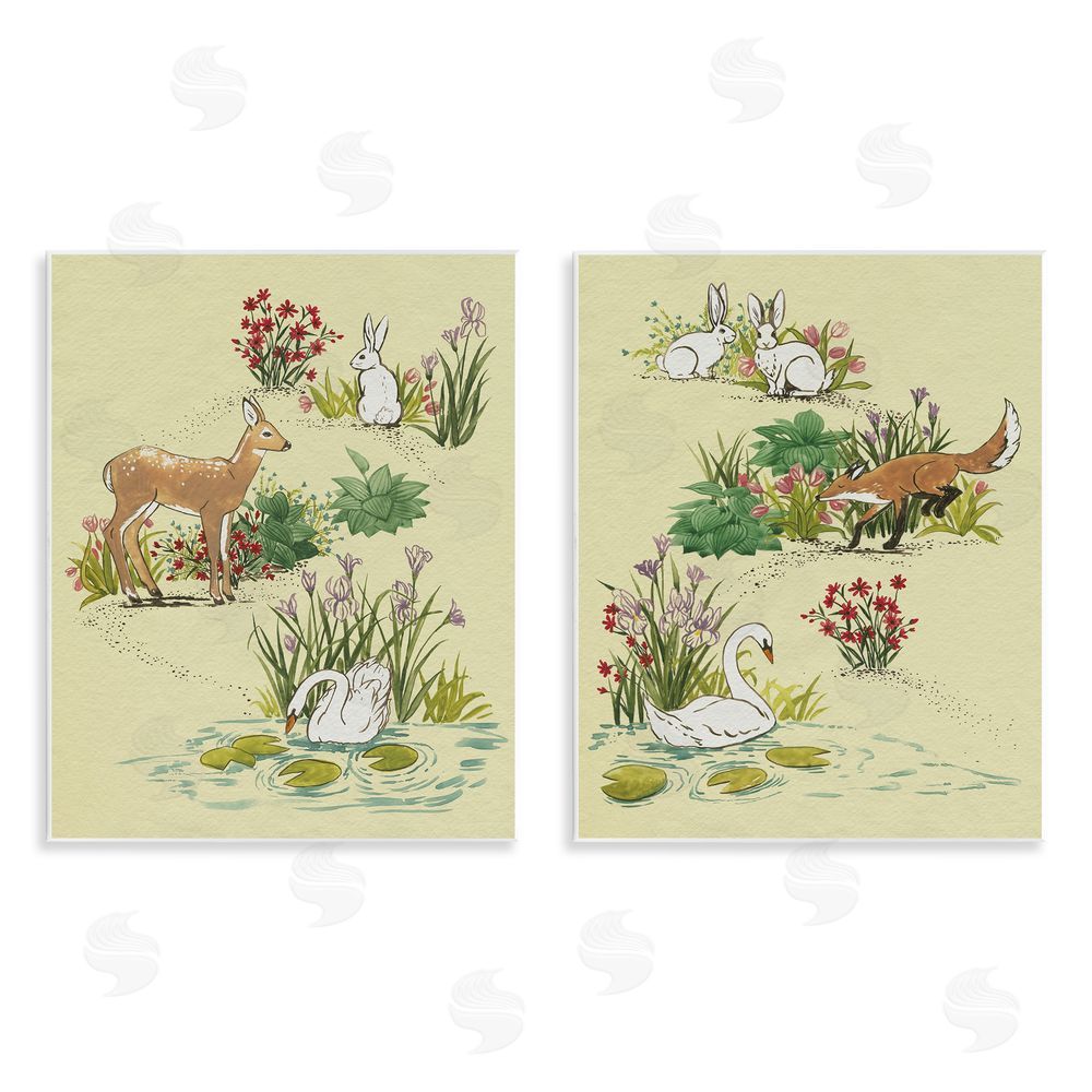 Grace Popp Spring Animals in Nature Wall Plaque Art Print