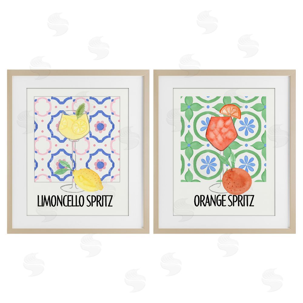 Nina Jacobs Citrus Spritz On My Mind Brown Framed Print Under Glass Wall Art
