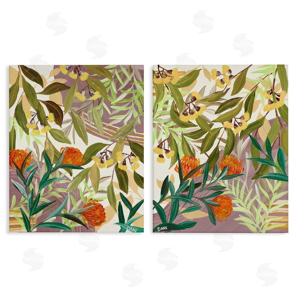 Dani Heyward Walk With Me Botanicals Stretched Canvas Wall Art Print