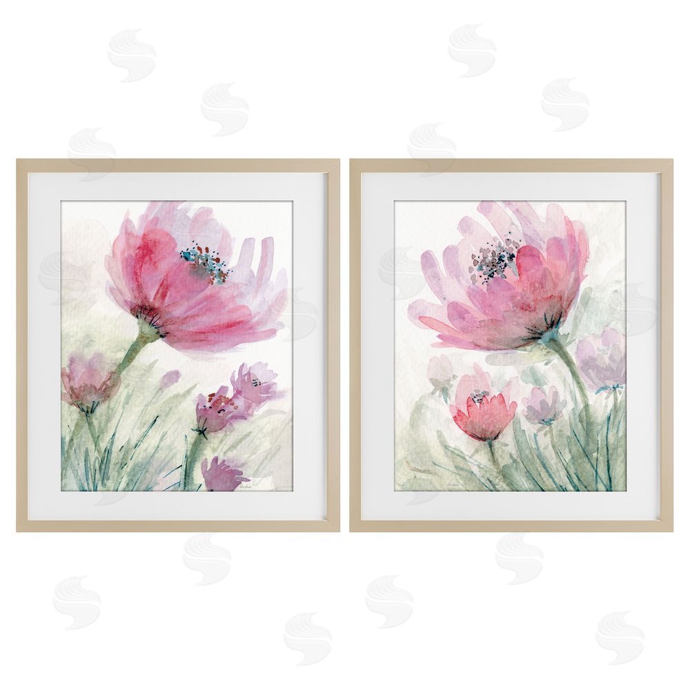 Patti Bishop Speckled Flower Stamens Brown Framed Print Under Glass Wall Art