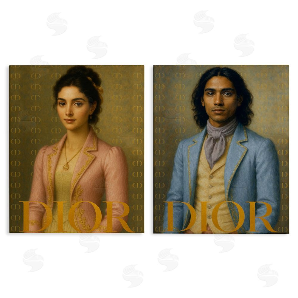 Looking Good Licensing Iconic Vintage Fashion Models Canvas Wall Art Print