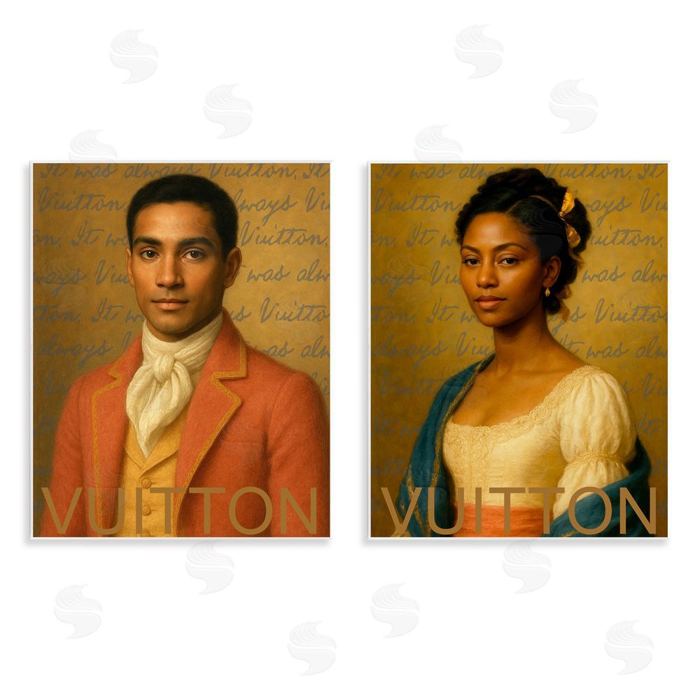 Looking Good Licensing Vintage Fashion Pair Wall Plaque Printed Art