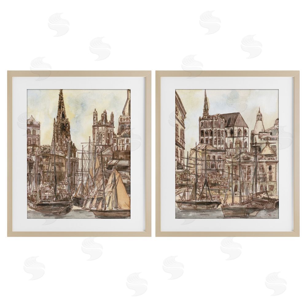 World Art Group Salted Remnants Pier Birch Framed Print Under Glass Wall Art
