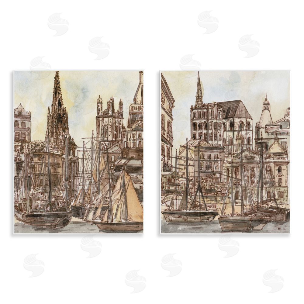 World Art Group Salted Remnants Pier Wall Plaque Printed Art