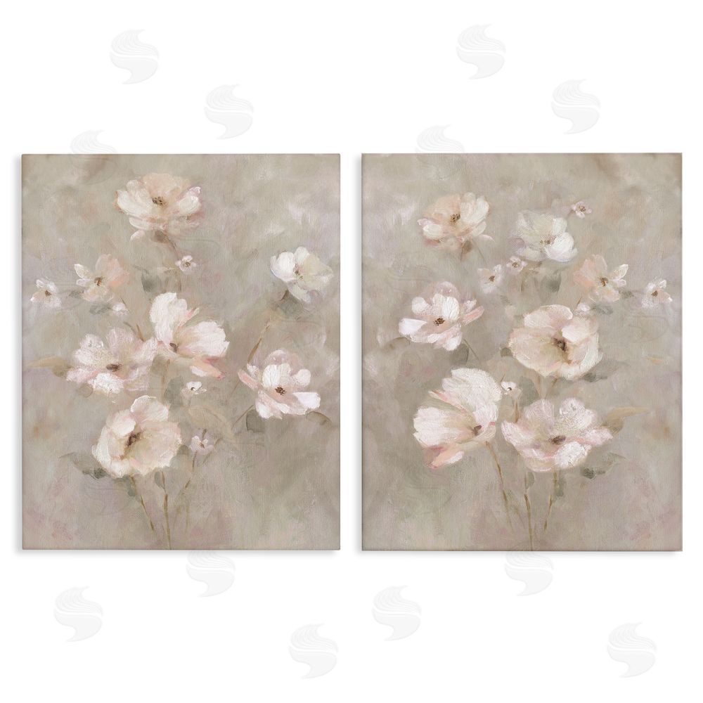 Carol Robinson Arranged Blush Blossoms Stretched Canvas Wall Art Print