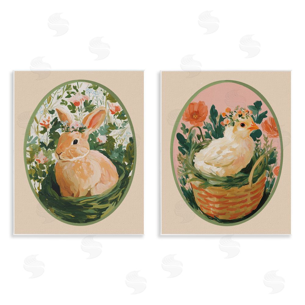 Yen Bloom Nest Animals Wooden Wall Plaque Art Print