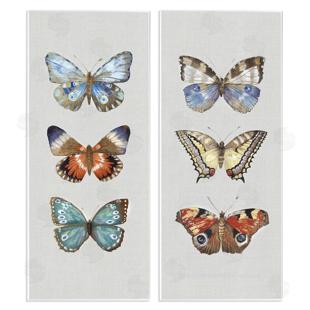 Maya Woods Delicate Butterflies Of The Wild Wooden Wall Plaque Art Print
