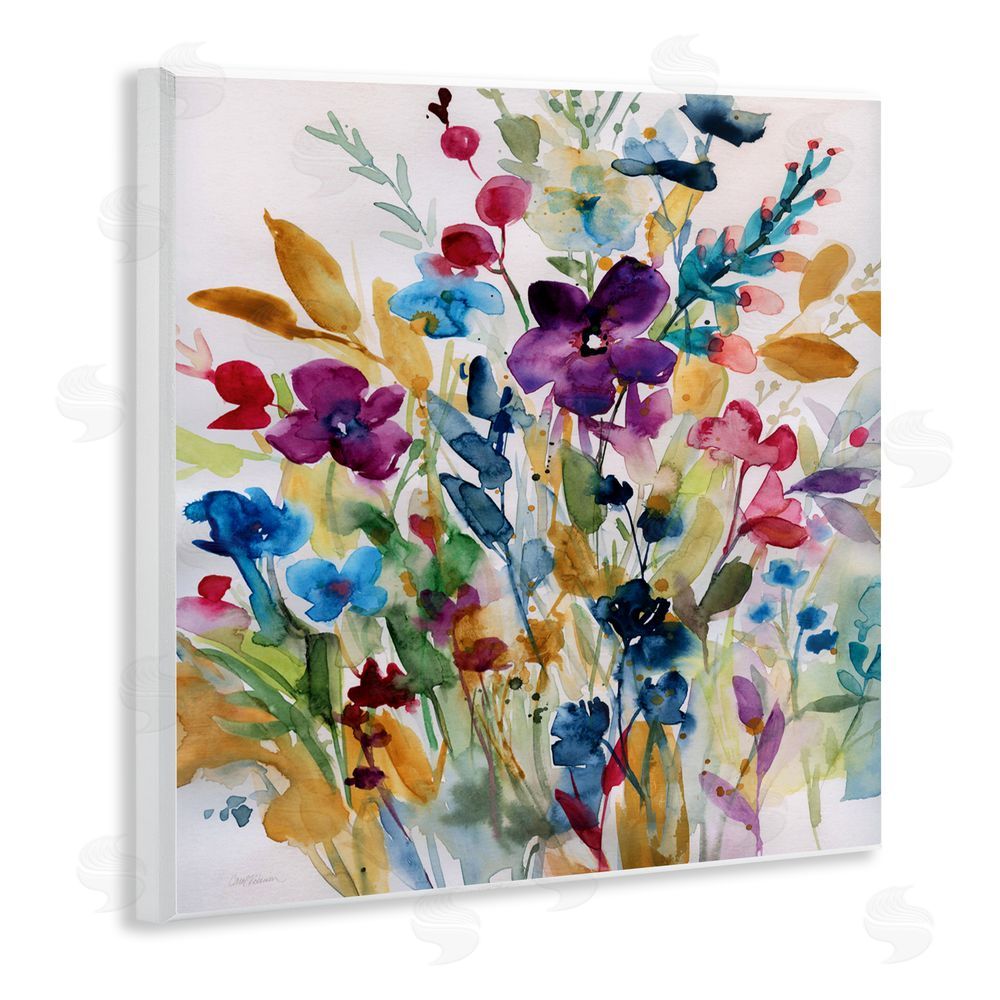 Carol Robinson Garden Jewels Abstract Flowers Wall Plaque Art Print