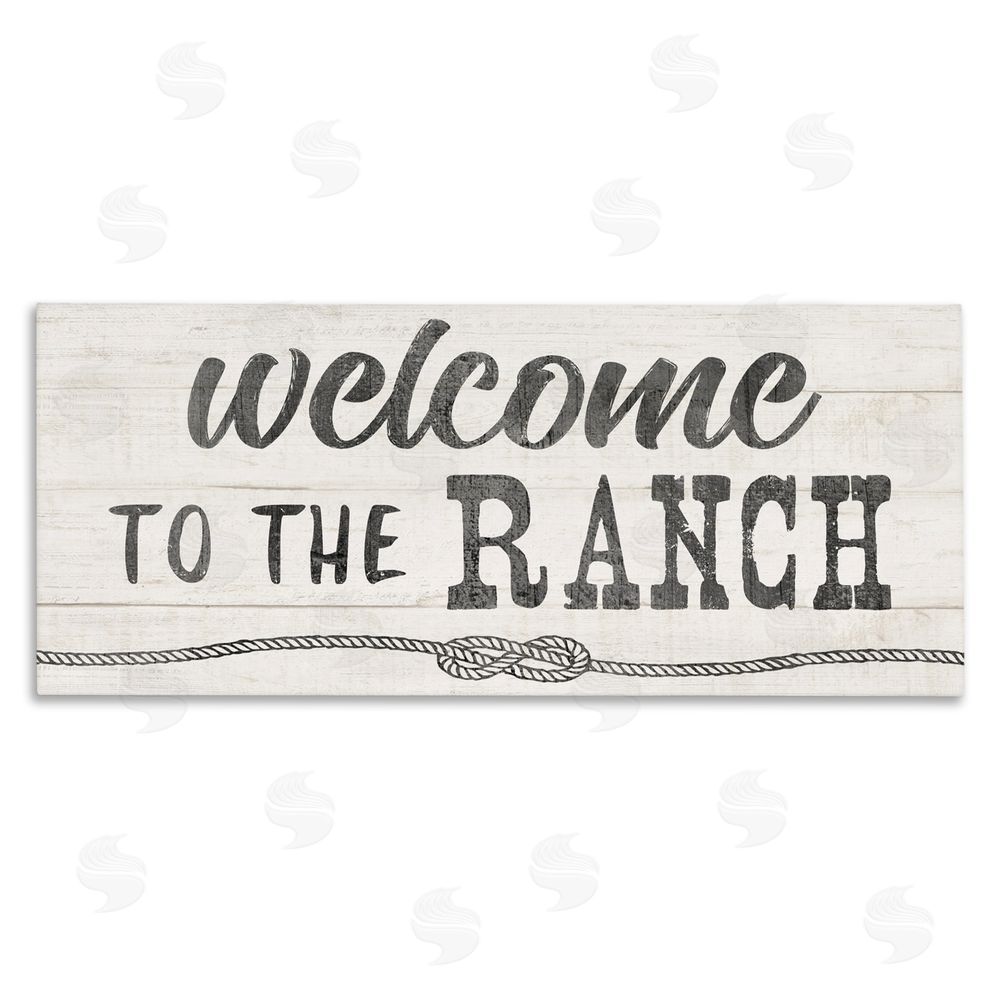 CAD Designs Welcome to the Ranch Canvas Wall Art Print