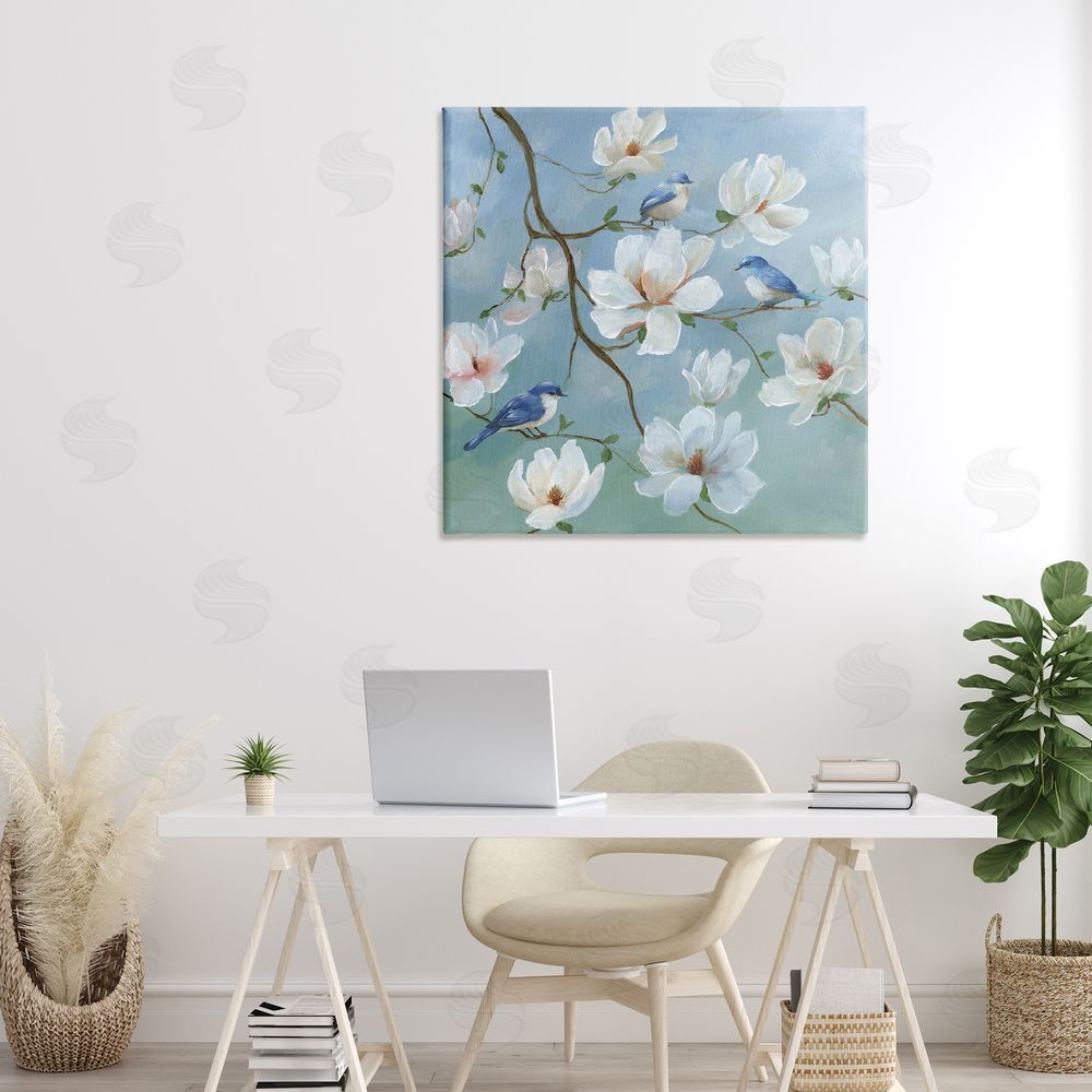 Nan Birds Blooms And Branches Printed Wall Art in Room