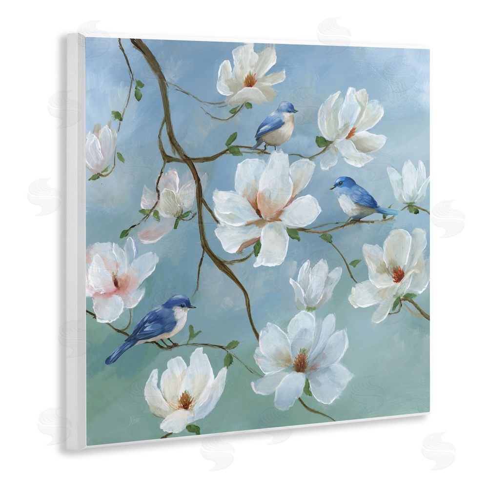 Nan Birds Blooms And Branches Wall Plaque Art Print