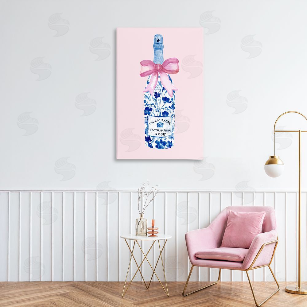 Corinne Haig Floral Coquette Champagne Printed Wall Art in Room