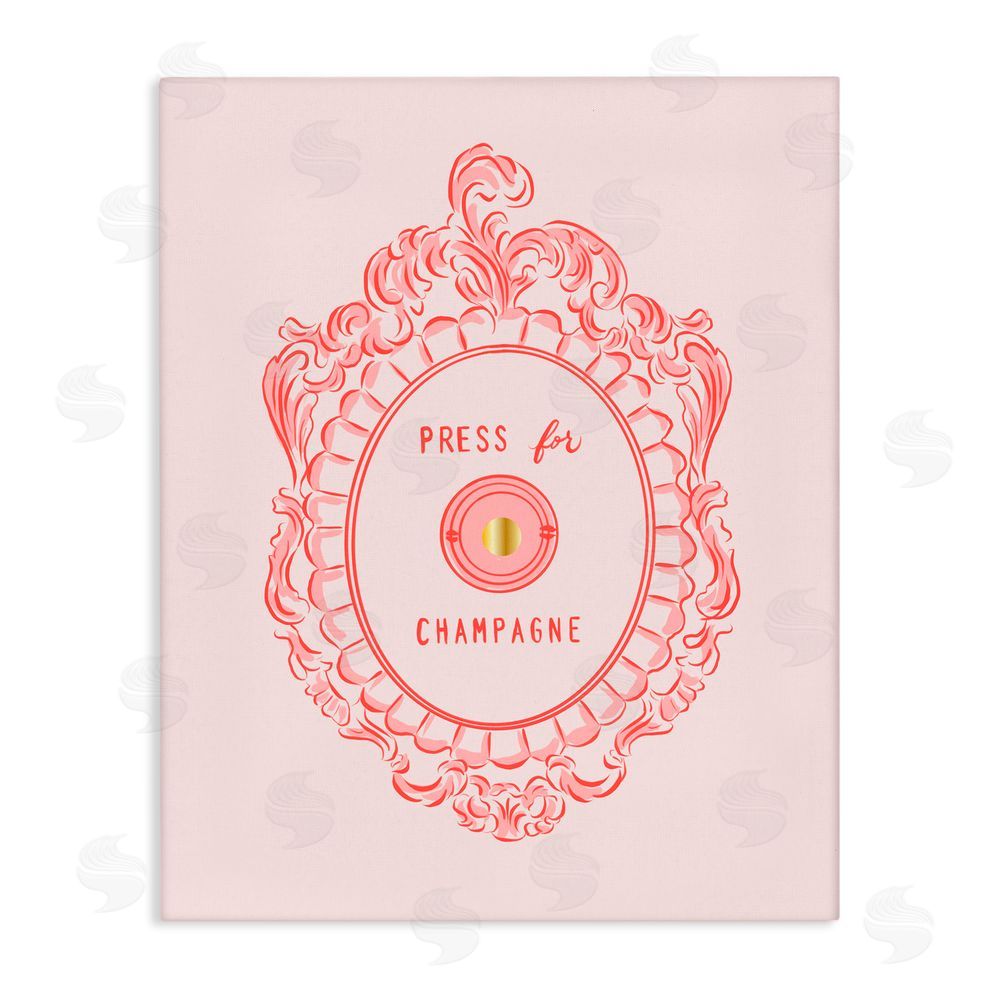 Cherrywood Lane Press For Champagne Ornate Canvas Wall Art Print