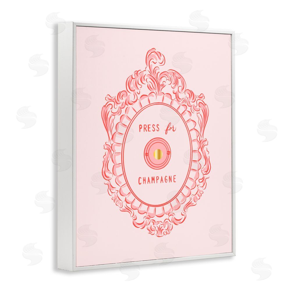 Cherrywood Lane Press For Champagne Ornate White Framed Giclee Wall Art Print