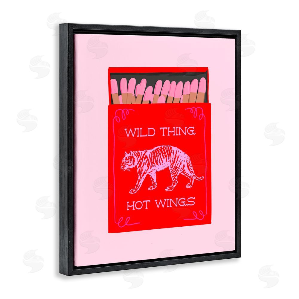 Cherrywood Lane Wild Thing Matchbox  Black Floating Frame Canvas Wall Art Print
