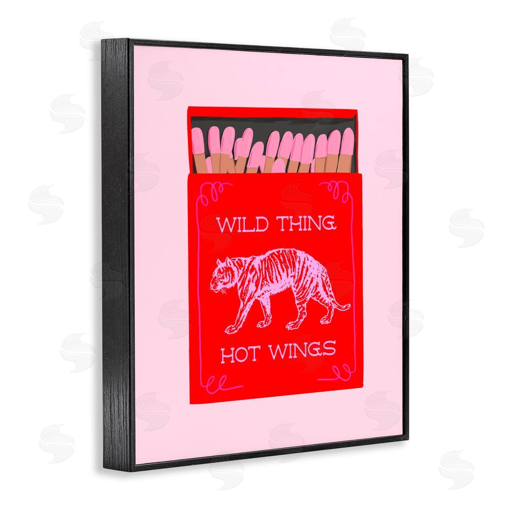 Cherrywood Lane Wild Thing Matchbox  Black Framed Giclee Wall Art Print