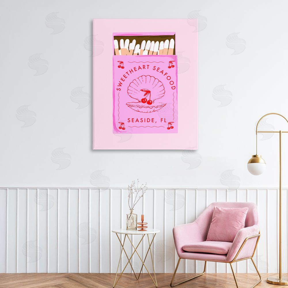 Cherrywood Lane Sweetheart Seafood Matchbox Canvas Art on Wall