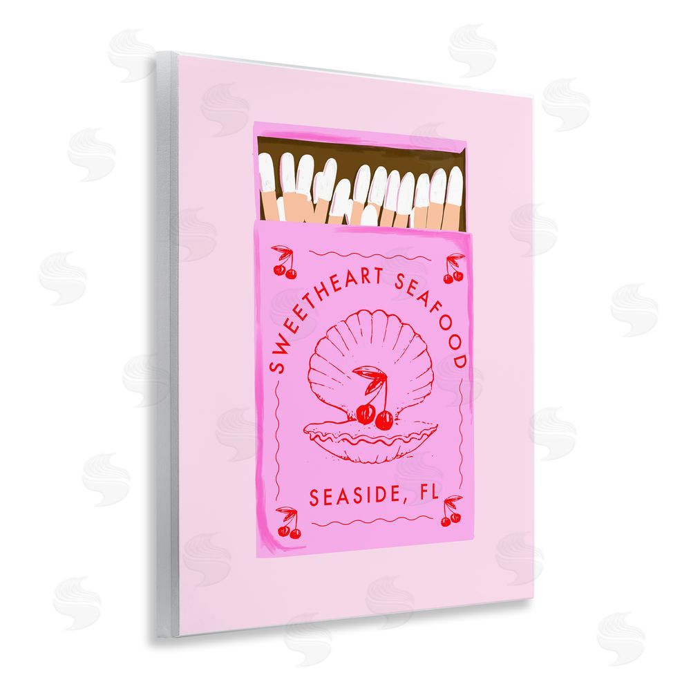 Cherrywood Lane Sweetheart Seafood Matchbox Wall Plaque Art Print