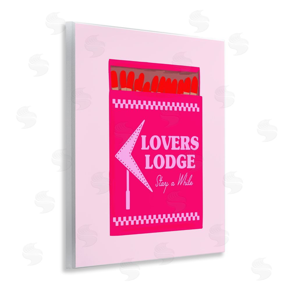 Cherrywood Lane Lovers Lodge Matchbox Wall Plaque Art Print