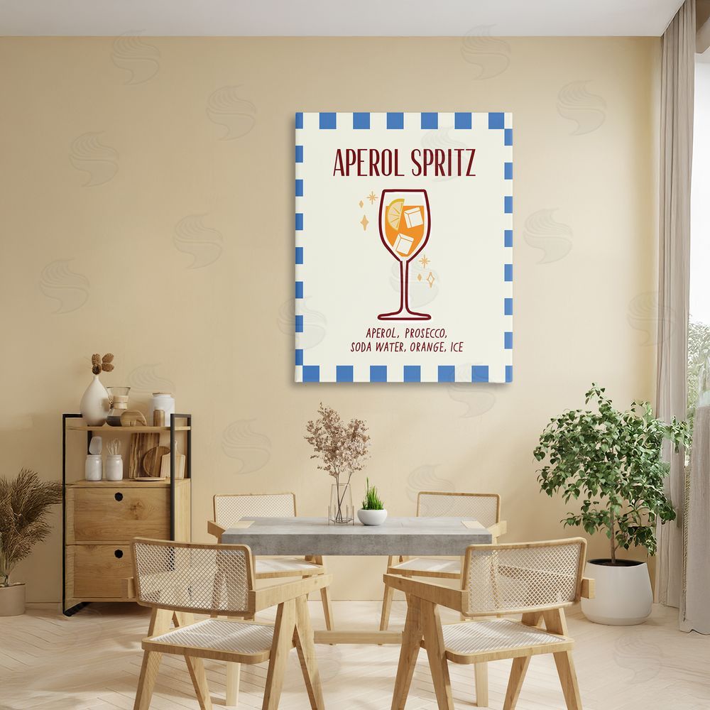 Emily Dumas Retro Fizzy Summer Cocktail Canvas Art on Wall