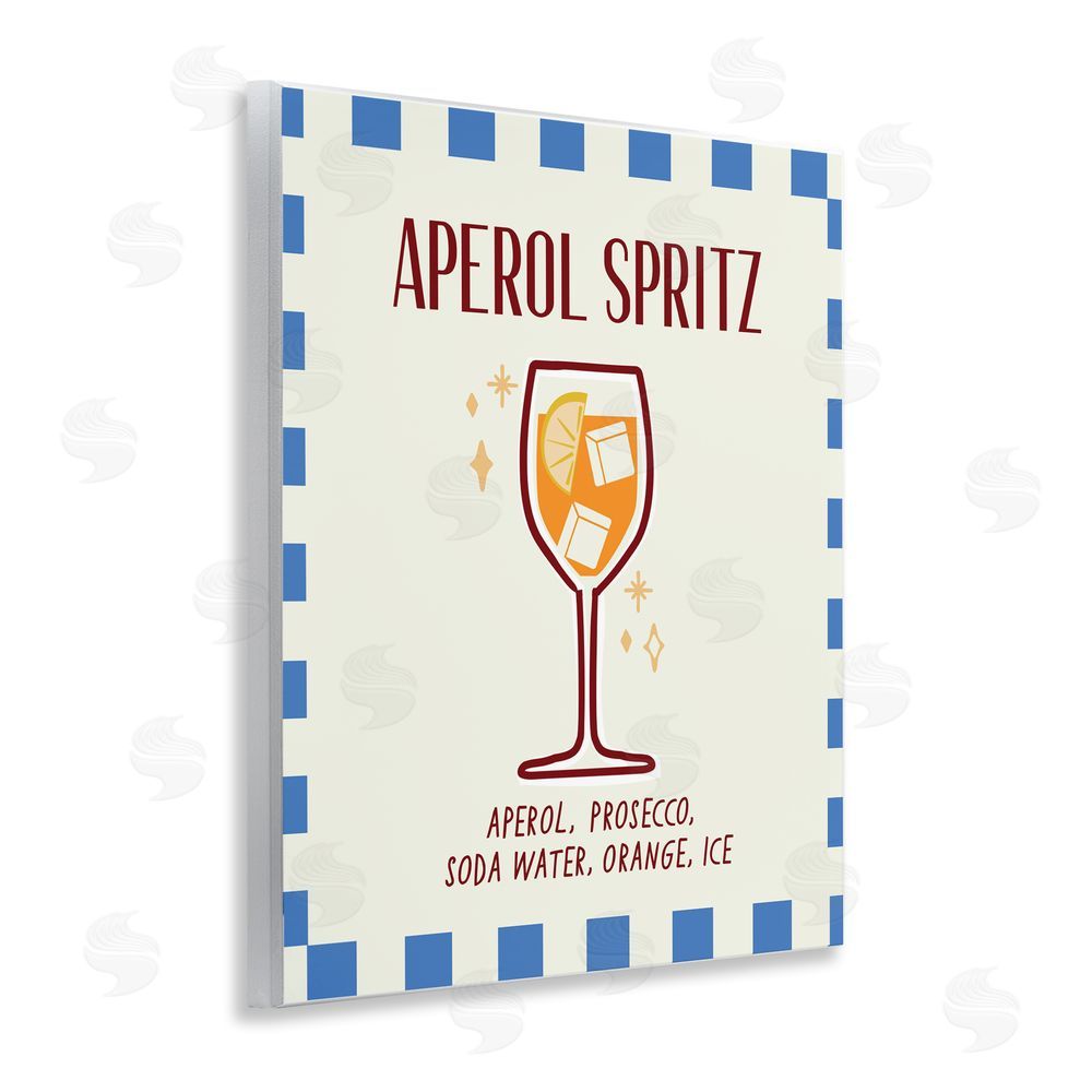 Emily Dumas Retro Fizzy Summer Cocktail Wall Plaque Art Print