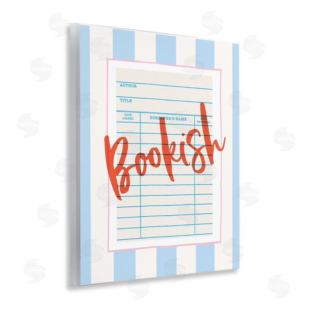 Nadia Hassan Bookish Library Card Wall Plaque Art Print