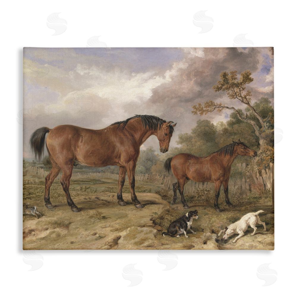 Corinne Haig Wild Dogs & Horses Traditional Canvas Wall Art Print
