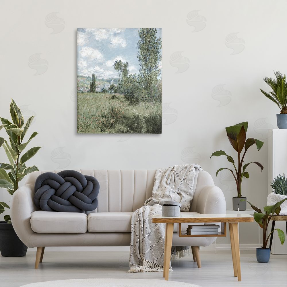 Corinne Haig Impressionist Countryside Dappled Clouds Canvas Art on Wall