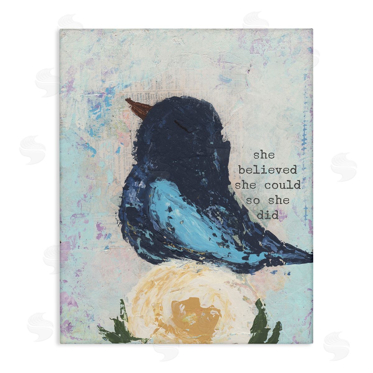 stupell industries Cassandra Cushman | She Believed Uplifting Bird