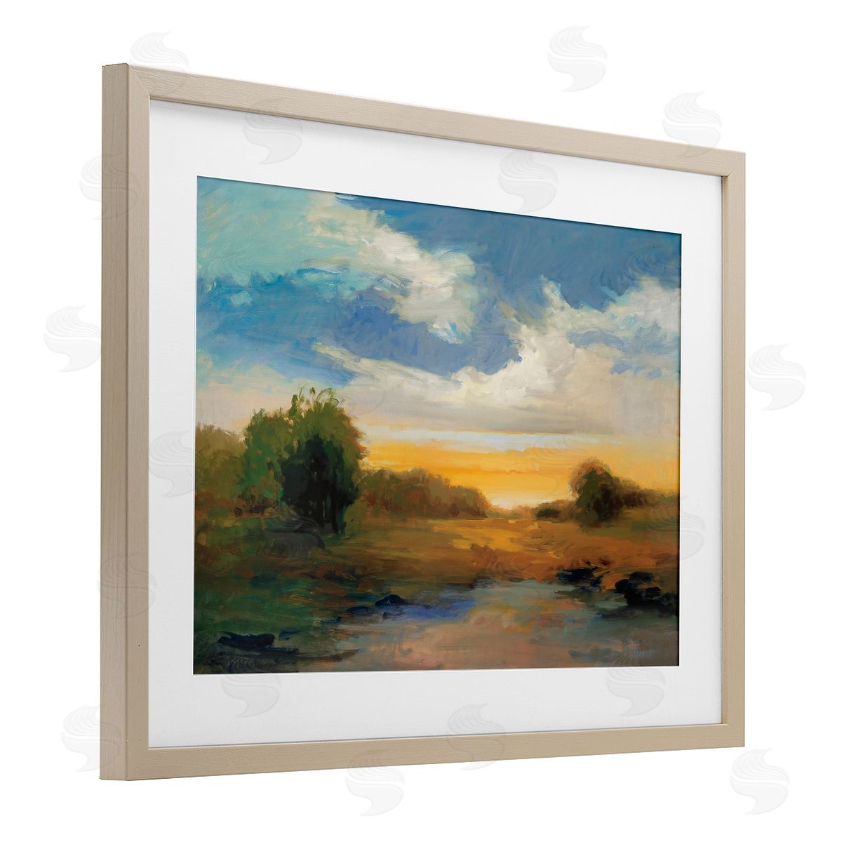 Vicki McMurry Charismatic Clouds Sunset Canvas Wall Art Print
