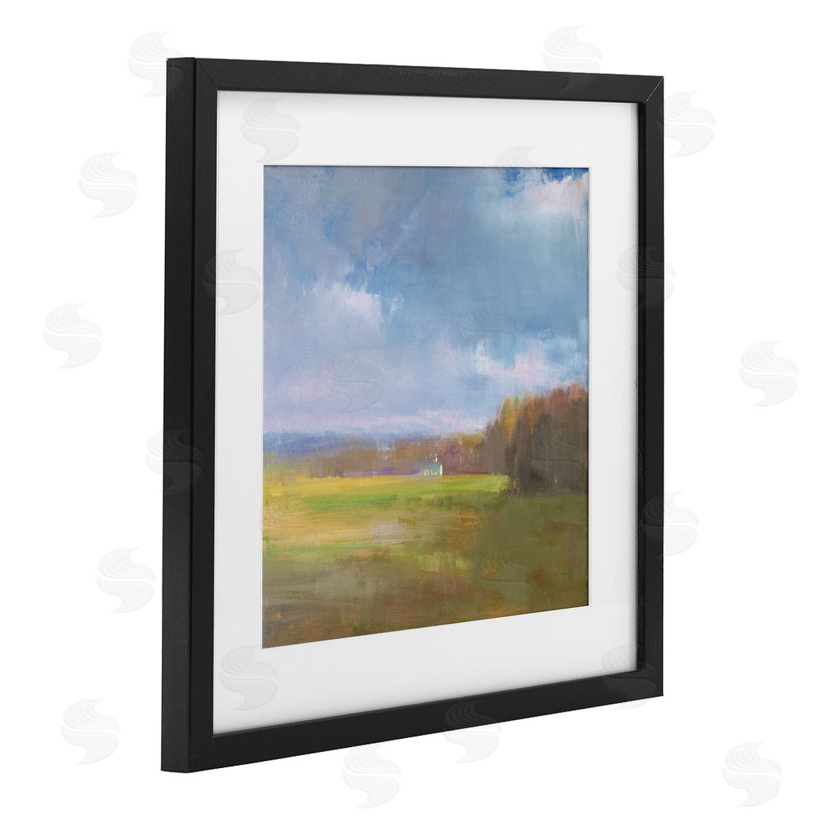 David Shevlino Winter Countryside Expanse Canvas Wall Art Print