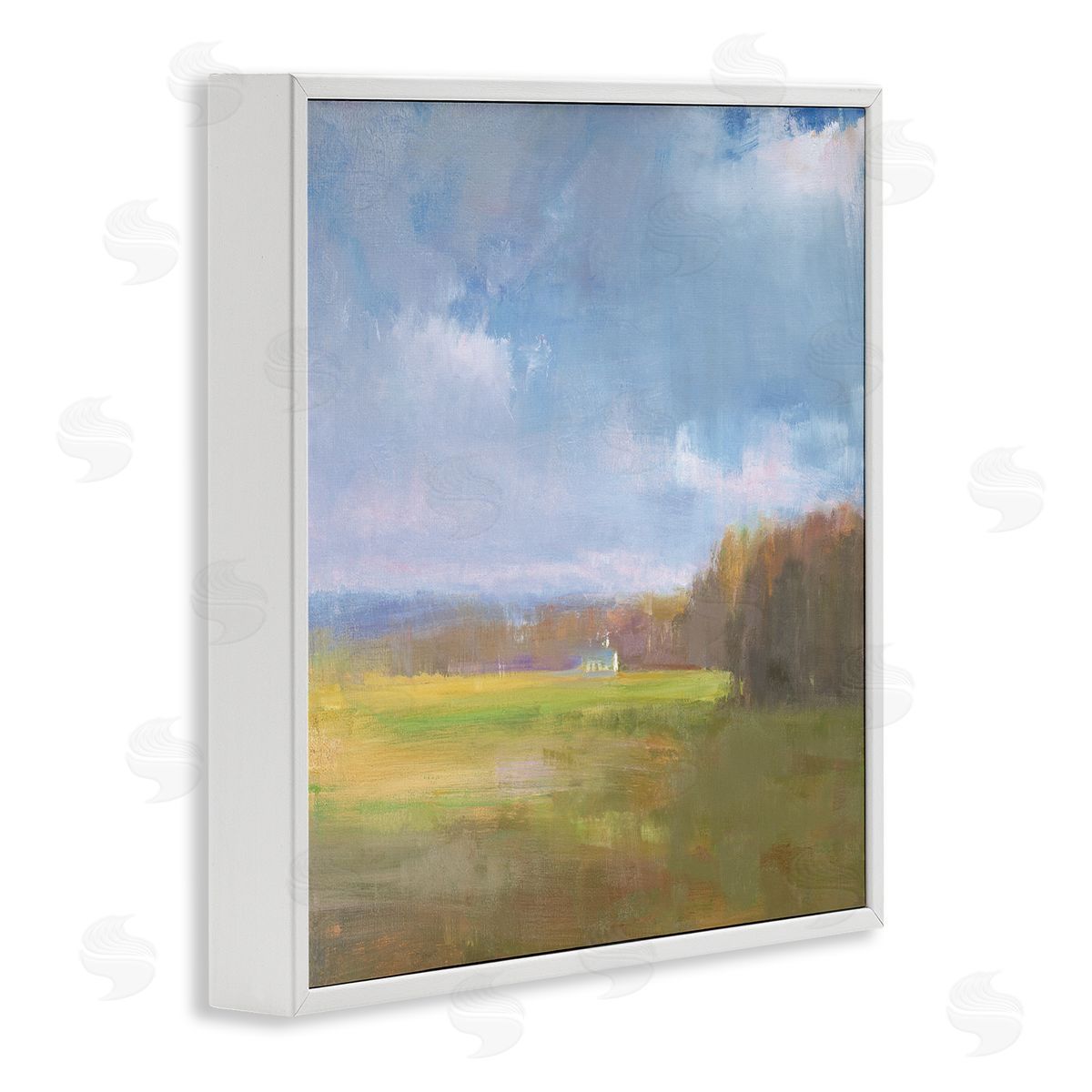 David Shevlino Winter Countryside Expanse Canvas Wall Art Print